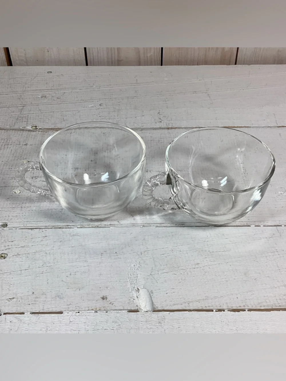 Glass Pair Vintage Hazel Atlas Apple Snack Luncheon Plates and Cups